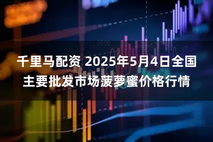 千里马配资 2025年5月4日全国主要批发市场菠萝蜜价格行情