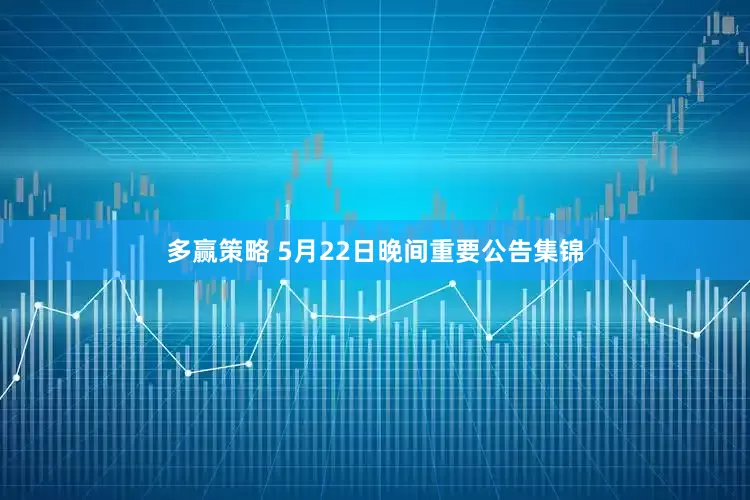 多赢策略 5月22日晚间重要公告集锦