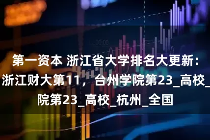 第一资本 浙江省大学排名大更新：杭电第4，浙江财大第11，台州学院第23_高校_杭州_全国