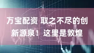 万宝配资 取之不尽的创新源泉！这里是敦煌