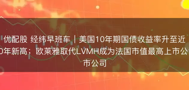 优配股 经纬早班车｜美国10年期国债收益率升至近20年新高；欧莱雅取代LVMH成为法国市值最高上市公司